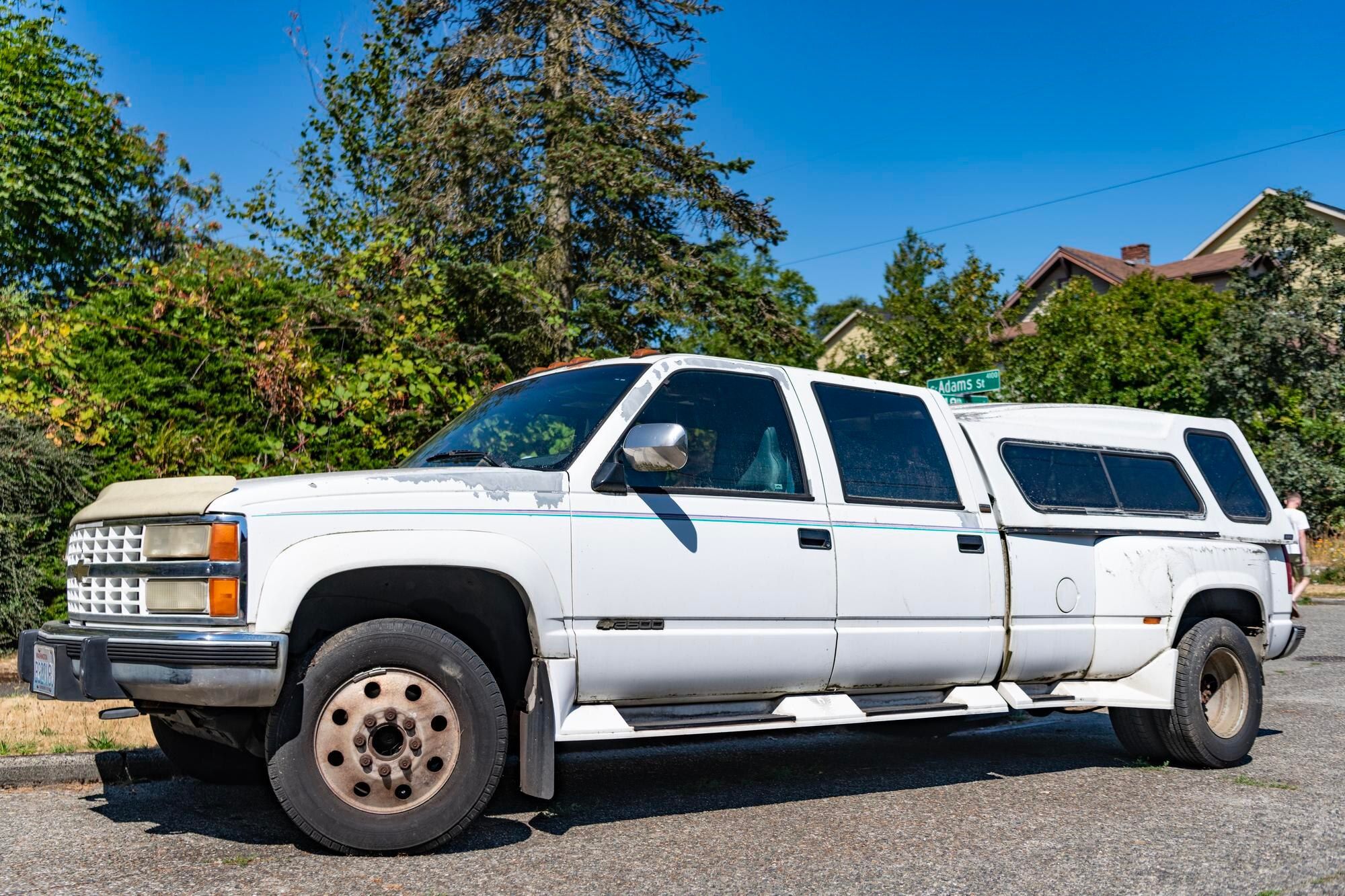 Truck on a residential electrical call in Albuquerque
